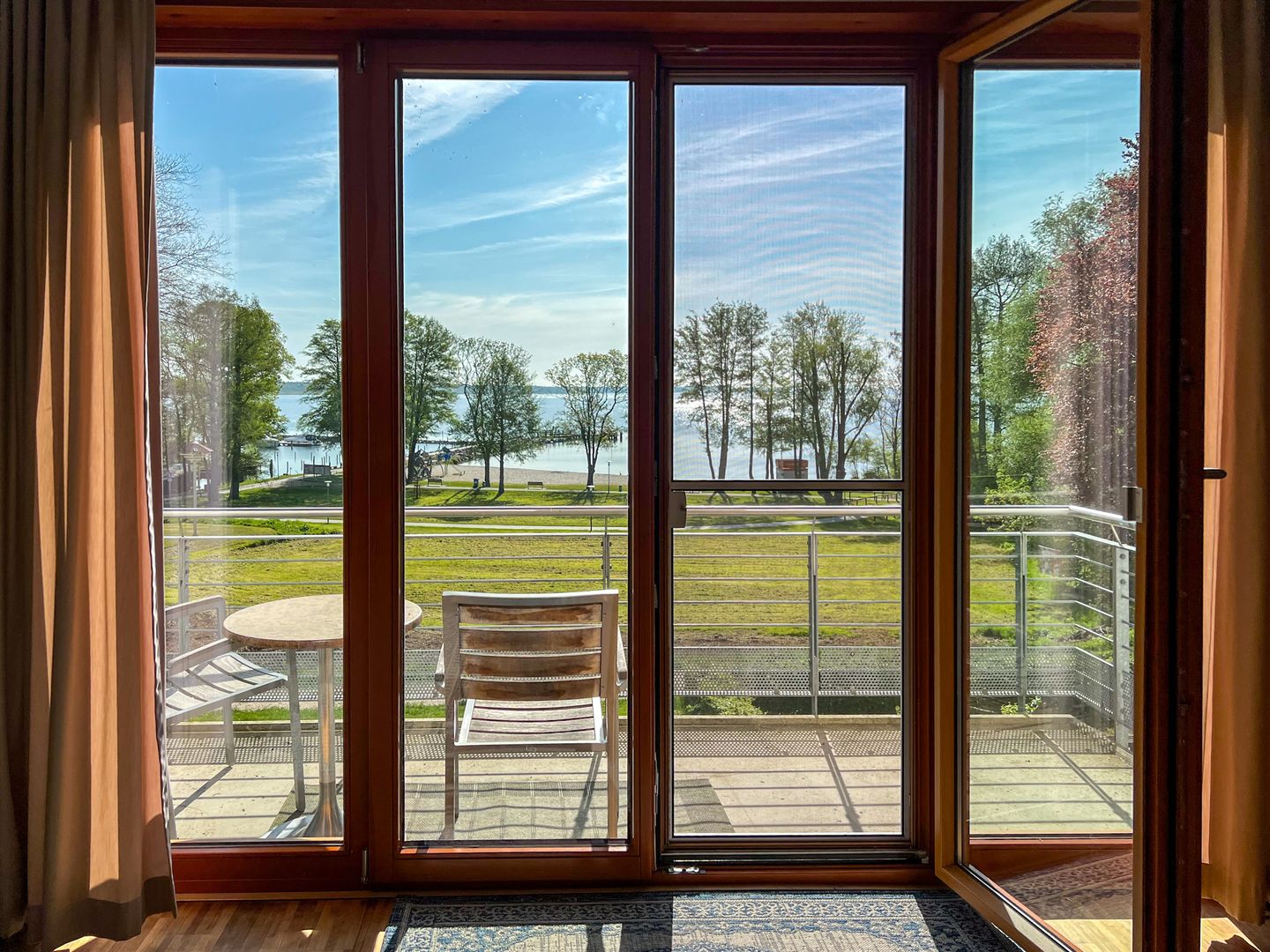 Ferienwohnung Klink Müritz mit Seeblick und Kamin